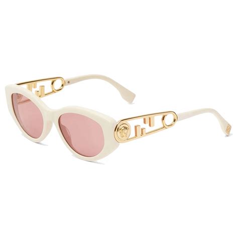 fendi sunglasses white